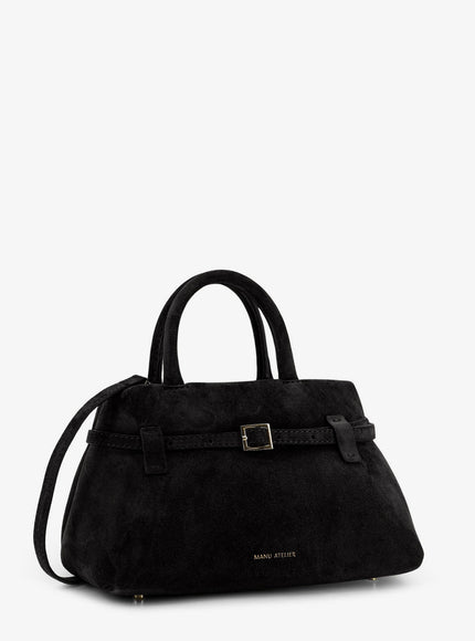 Manu Atelier Le Cambon 25 Suede Crossbody Bag
