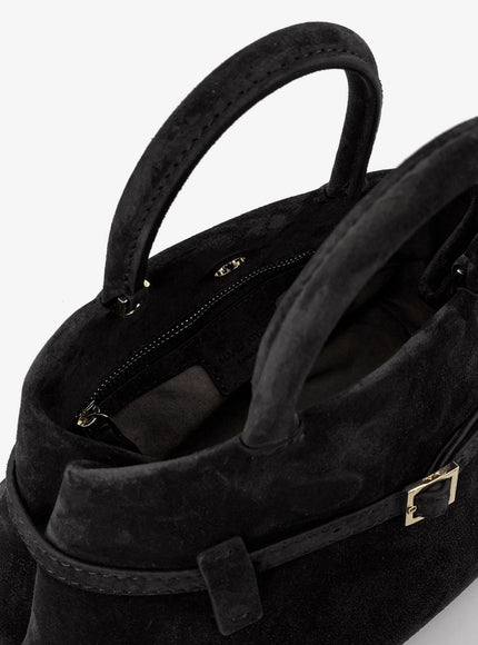 Manu Atelier Le Cambon 25 Suede Crossbody Bag