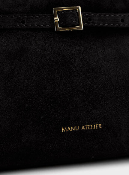 Manu Atelier Le Cambon 25 Suede Crossbody Bag