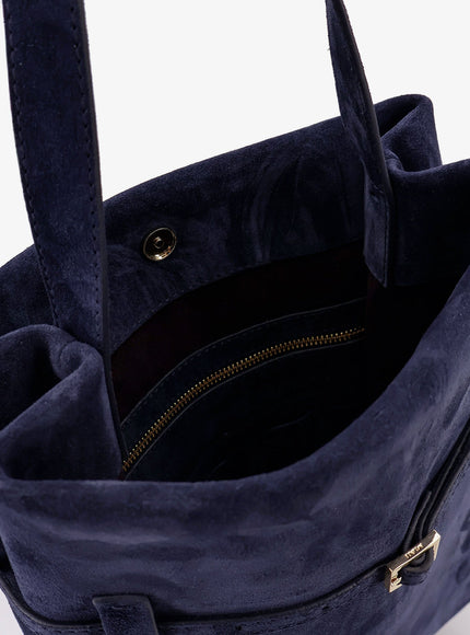 Manu Atelier Tote Du Jour Suede Shoulder Bag