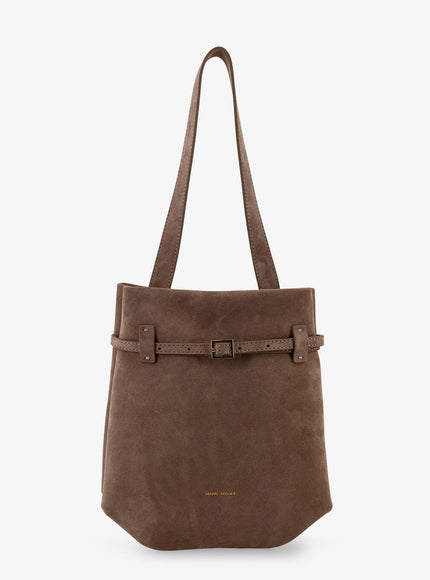 Manu Atelier Mini Tote Du Jour Suede Shoulder Bag Uni Sughero