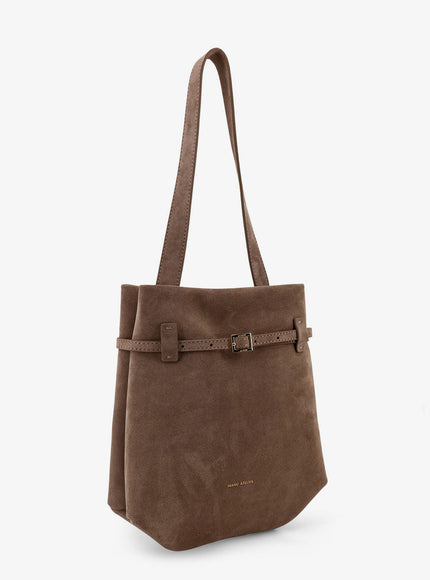 Manu Atelier Mini Tote Du Jour Suede Shoulder Bag