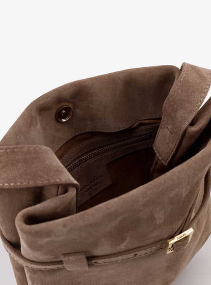 Manu Atelier Mini Tote Du Jour Suede Shoulder Bag