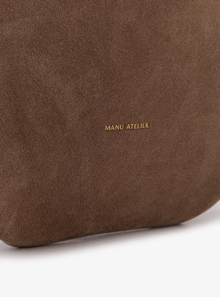Manu Atelier Mini Tote Du Jour Suede Shoulder Bag