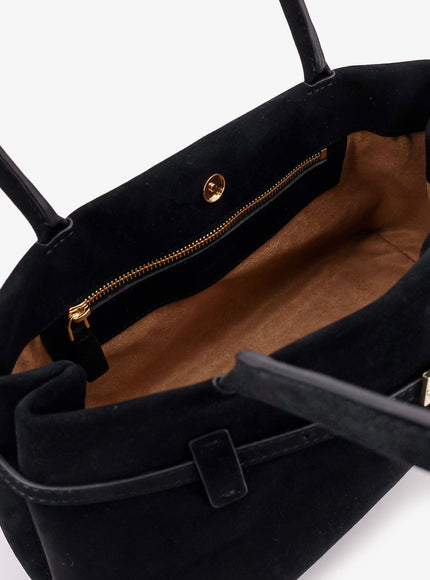 Manu Atelier East West Le Cambon Suede Shoulder Bag