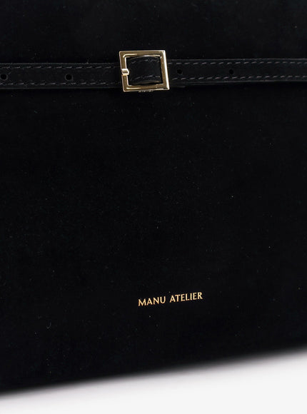 Manu Atelier East West Le Cambon Suede Shoulder Bag