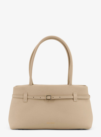 Manu Atelier East West Le Cambon Leather Shoulder Bag Uni Vanilla