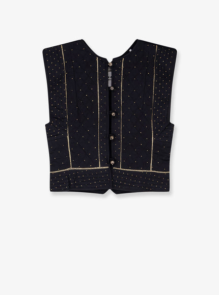 Marant Etoile Volana Padded And Quilted Vest Black