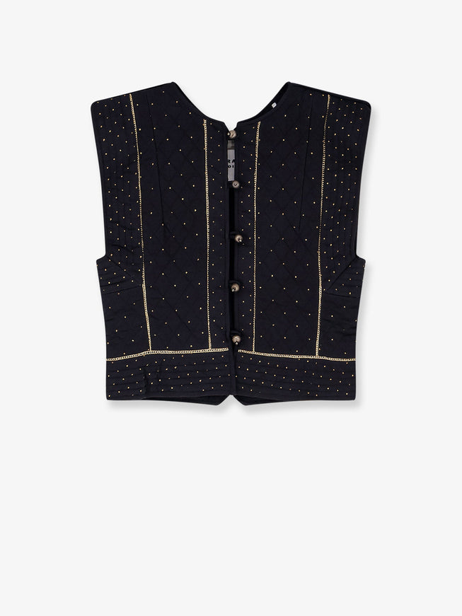 Marant Etoile Volana Padded And Quilted Vest Black
