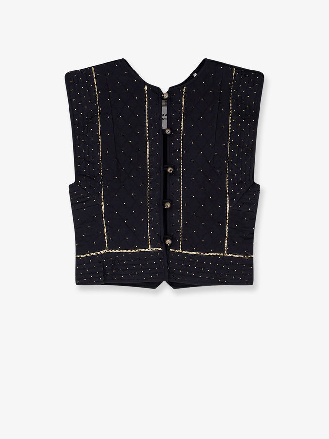 Marant Etoile Volana Padded And Quilted Vest Black