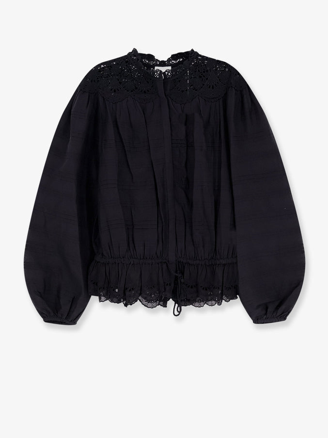 Marant Etoile Polly Organic Cotton Shirt Black