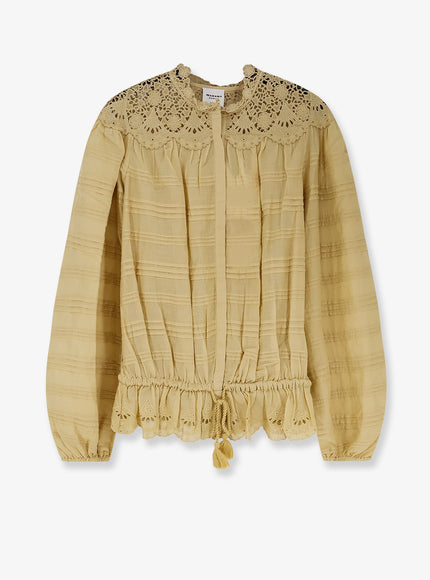 Marant Etoile Polly Organic Cotton Shirt Light Ochre