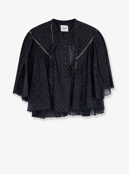 Marant Etoile Veenia Biologic Cotton Shirt Black