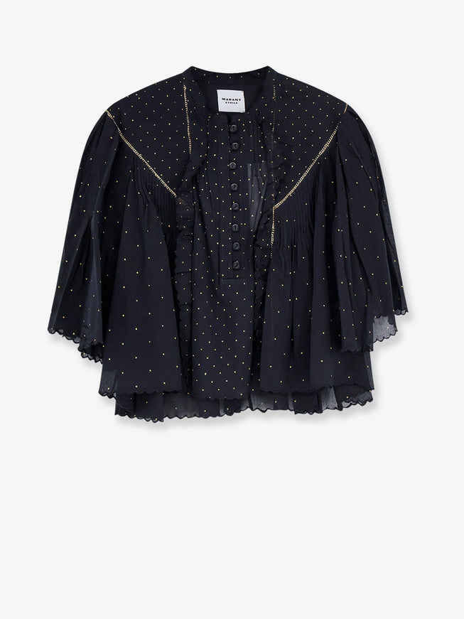 Marant Etoile Veenia Biologic Cotton Shirt Black