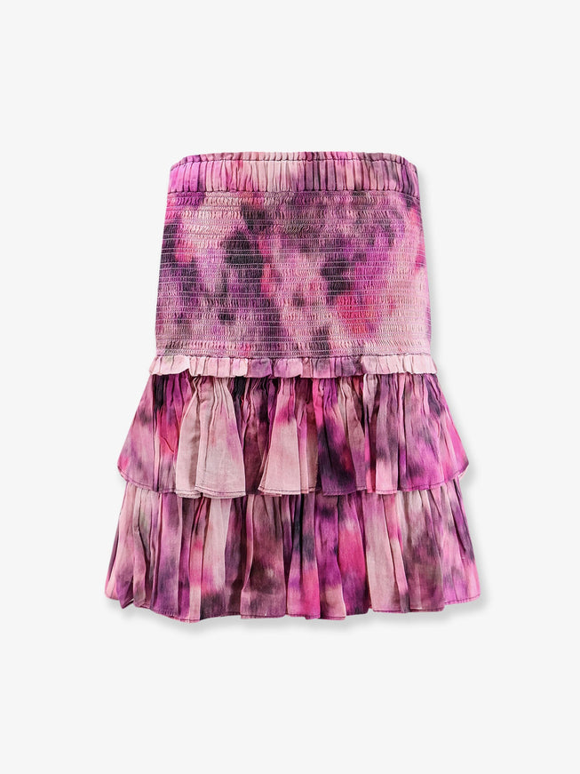 Marant Etoile Naomi Organic Cotton Skirt Pink