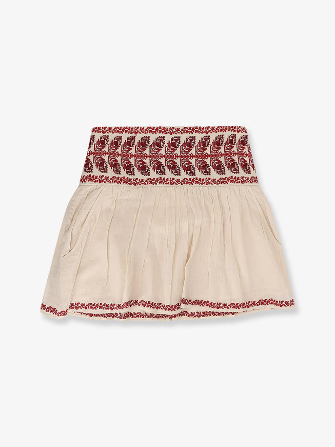 Marant Etoile Picadilia Certified Cotton Skirt Beigered