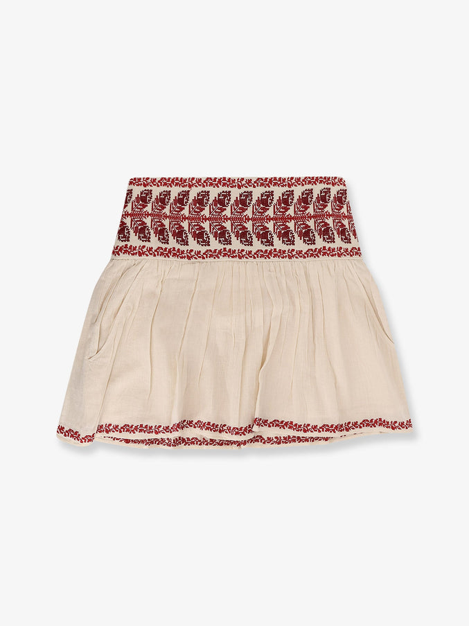 Marant Etoile Picadilia Certified Cotton Skirt Beigered