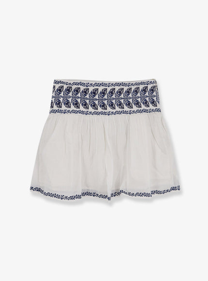 Marant Etoile Picadilia Certified Cotton Skirt Ecrublue