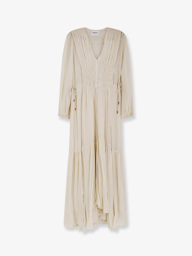 Marant Etoile Viscose Briane Dress Ecru