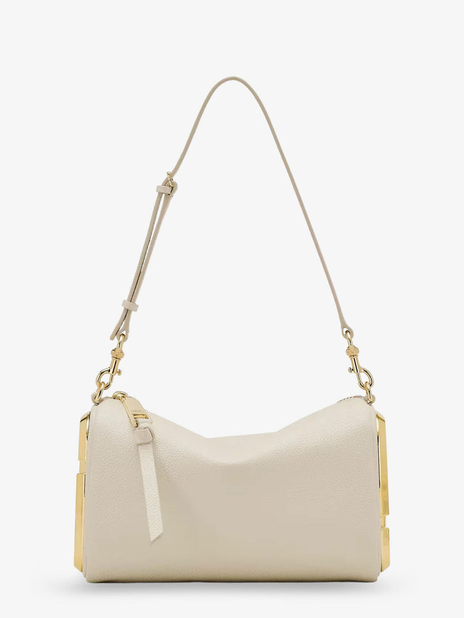 Marc Jacobs Snapshot Hammered Leather Shoulder Bag Uni Cloud White