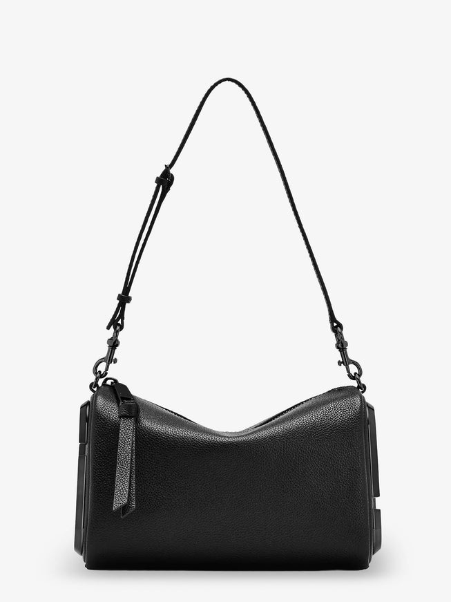 Marc Jacobs Snapshot Hammered Leather Shoulder Bag Uni Black