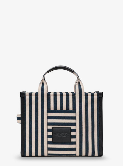 Marc Jacobs The Tote Bag Canvas Handbag With Embroidered Logo On The Front