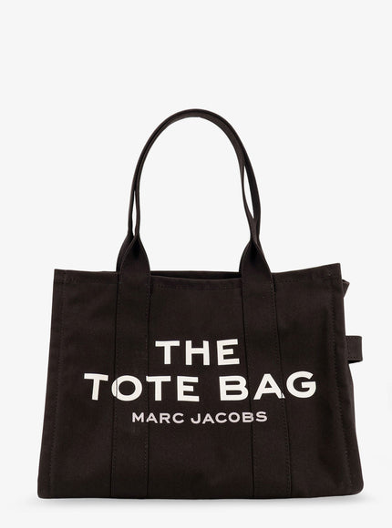 Marc Jacobs Canvas Shopping Bag With Frontal Logo Uni Nero