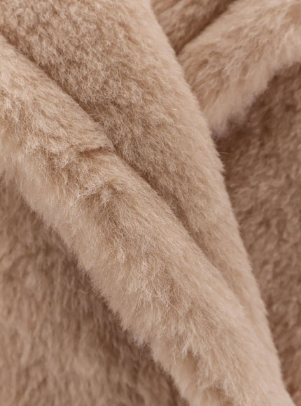Max Mara Tedgirl Alpaca And Virgin Wool Fur Coat