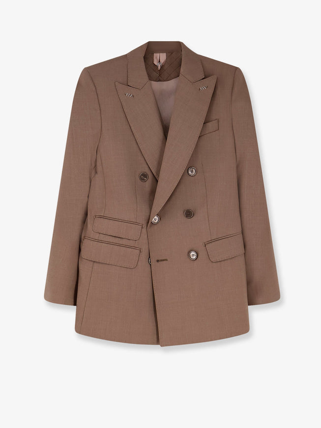 Max Mara Mxmcupola Virgin Wool Blazer Nocciola