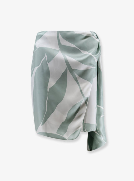 Max Mara Mxmstrano Silk Pareo Skirt Seta