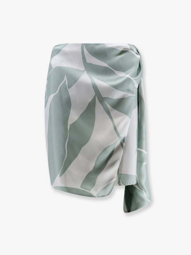 Max Mara Mxmstrano Silk Pareo Skirt Seta