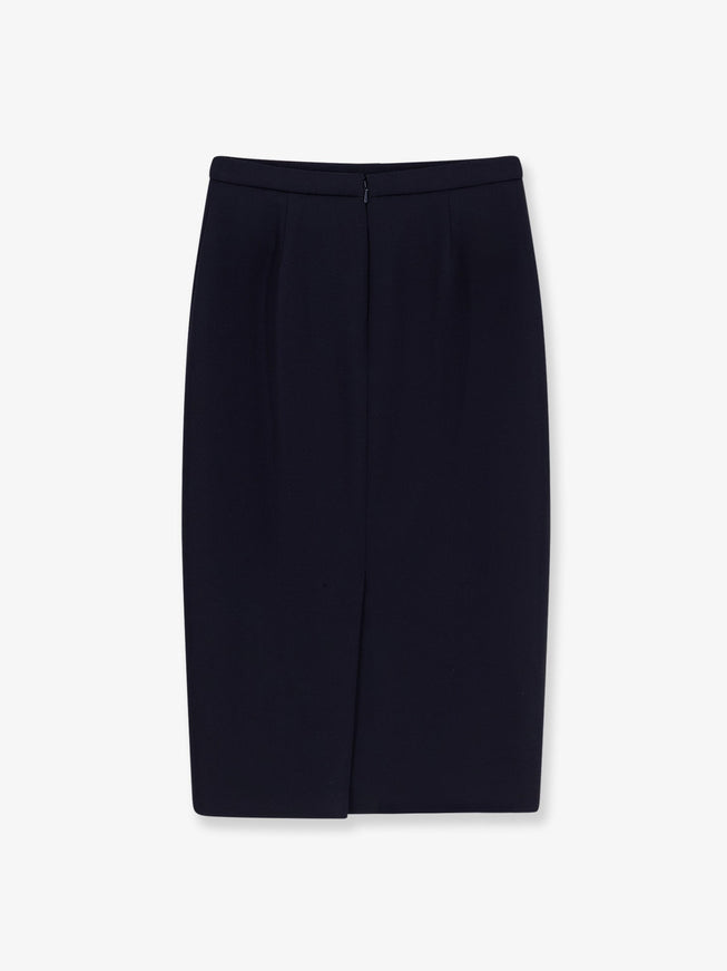 Max Mara Mxmotre Stretch Virgin Wool Skirt