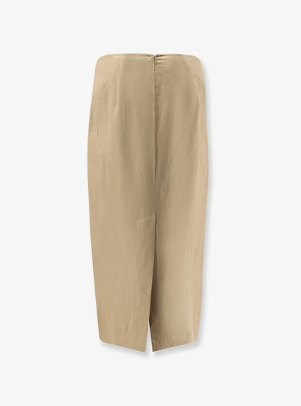 Max Mara Mxsveranda Linen Midi Skirt