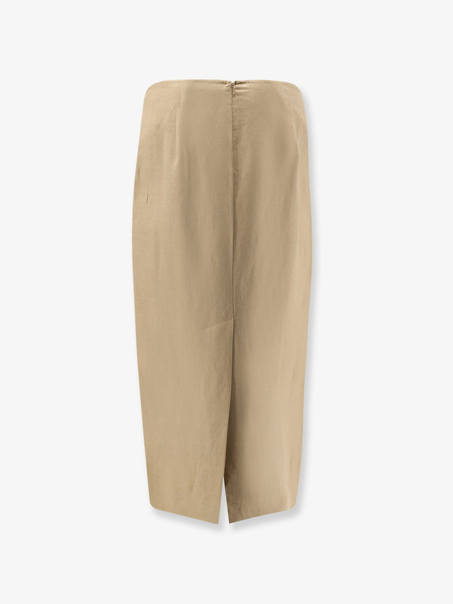 Max Mara Mxsveranda Linen Midi Skirt