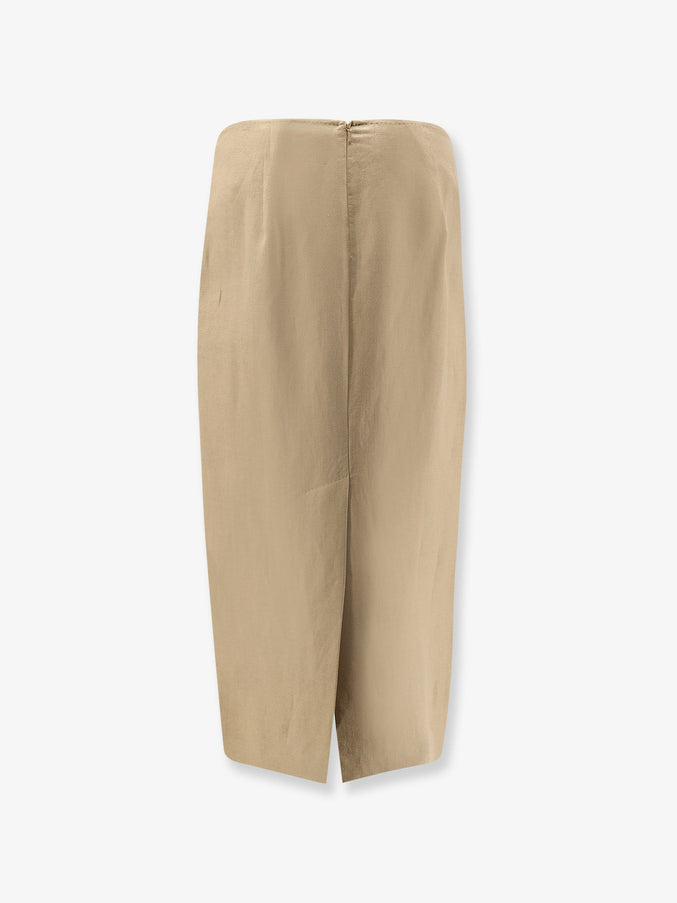 Max Mara Mxsveranda Linen Midi Skirt