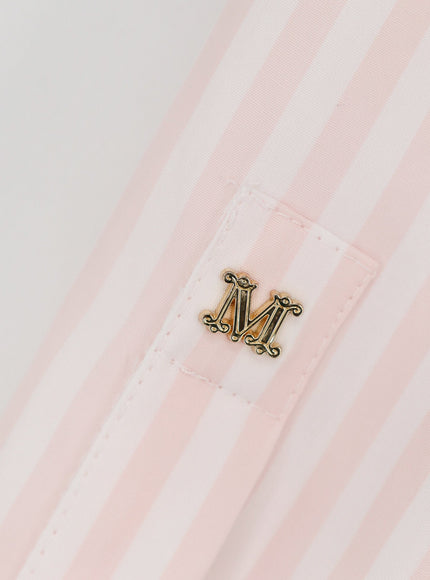 Max Mara Mxmaccenni Striped Cotton Shirt