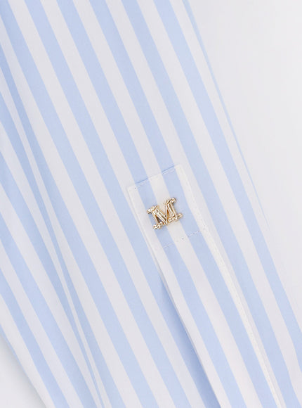 Max Mara Mxmaccenni Striped Cotton Shirt