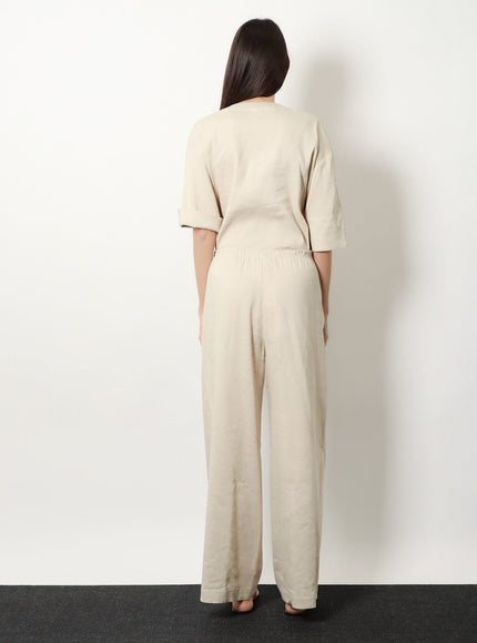 Max Mara Mxpdestino Linen And Viscose Trousers
