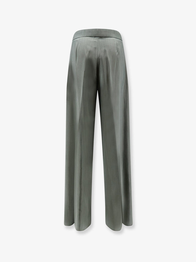 Max Mara Mxmgiallo Virgin Wool And Silk Trousers