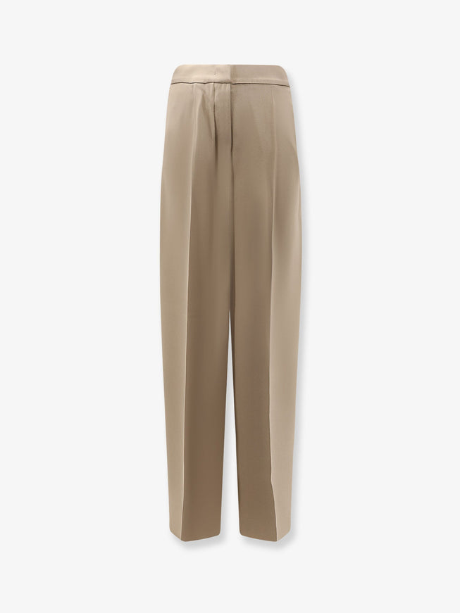 Max Mara Mxepalanca Silk Trousers Sabbia