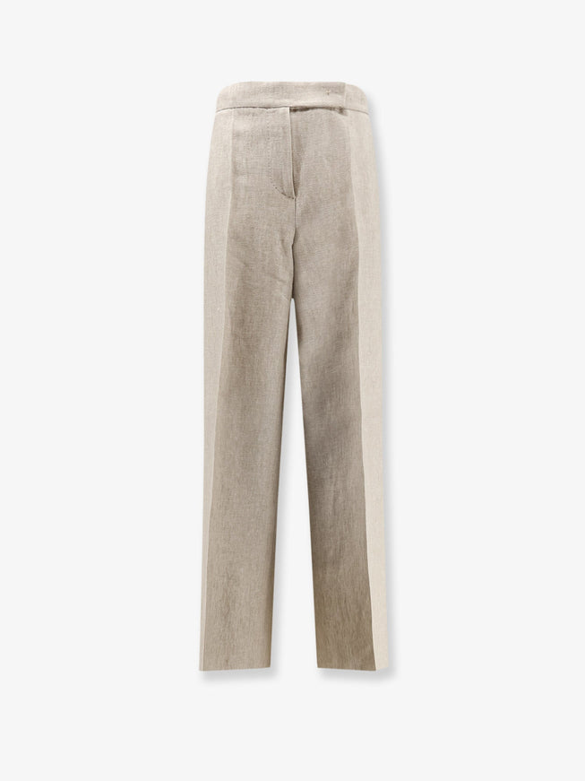 Max Mara Linen Ginnico Trousers Sabbia