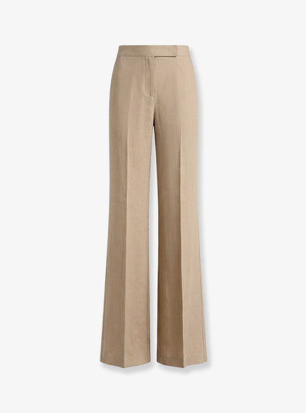 Max Mara Mxsbig Linen Trousers Cammello