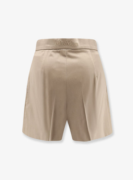 Max Mara Tabacco Stretch Cotton Shorts