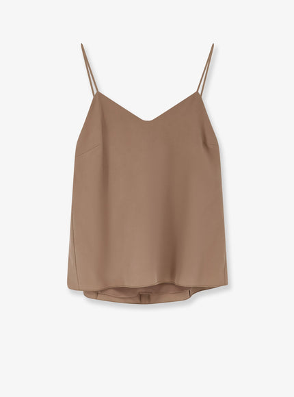 Max Mara Silk Munghia Top Nocciola