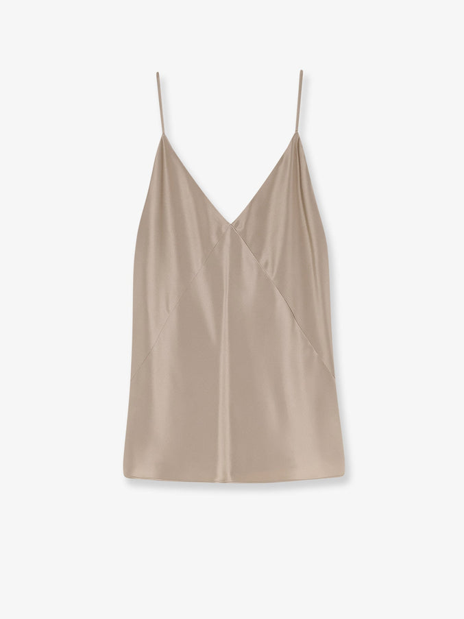 Max Mara Mxebacco Silk Top Sabbia