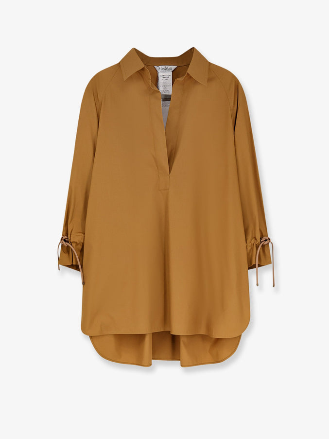 Max Mara Mxmadorni Cotton Shirt Terra