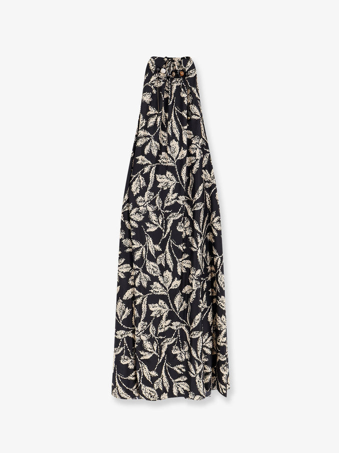 Max Mara Mxmcartone Silk Dress 40 Nero