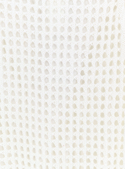 Max Mara Mxpgeode Perforated Cotton Skirt