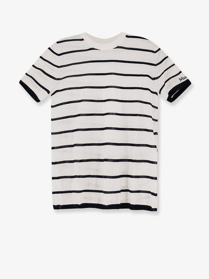Max Mara Cashmere And Silk Blend Favetta Sweater Avorio