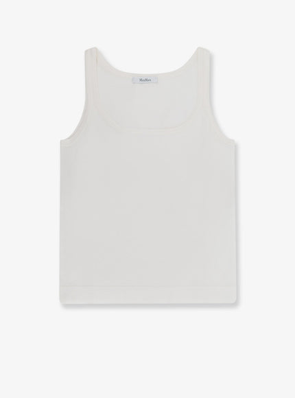 Max Mara Mxpumano Cotton Tank Top Seta